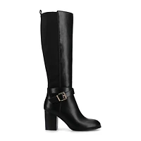Journee Collection Womens Stacked Heel Dress Boots