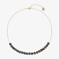 Monet Jewelry Frontal Womens 17 Inch Collar Necklace