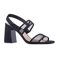 I. Miller Quana Womens Square Open Toe Block Heel Pumps