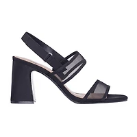 I. Miller Quana Womens Square Open Toe Block Heel Pumps