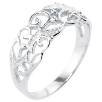 Silver Treasures Womens Sterling Band