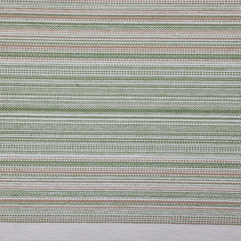 Design Imports Striped Fringe Ribbed Table Runner