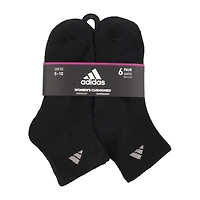 adidas Cushioned Womens 6 Pair Quarter Ankle Socks