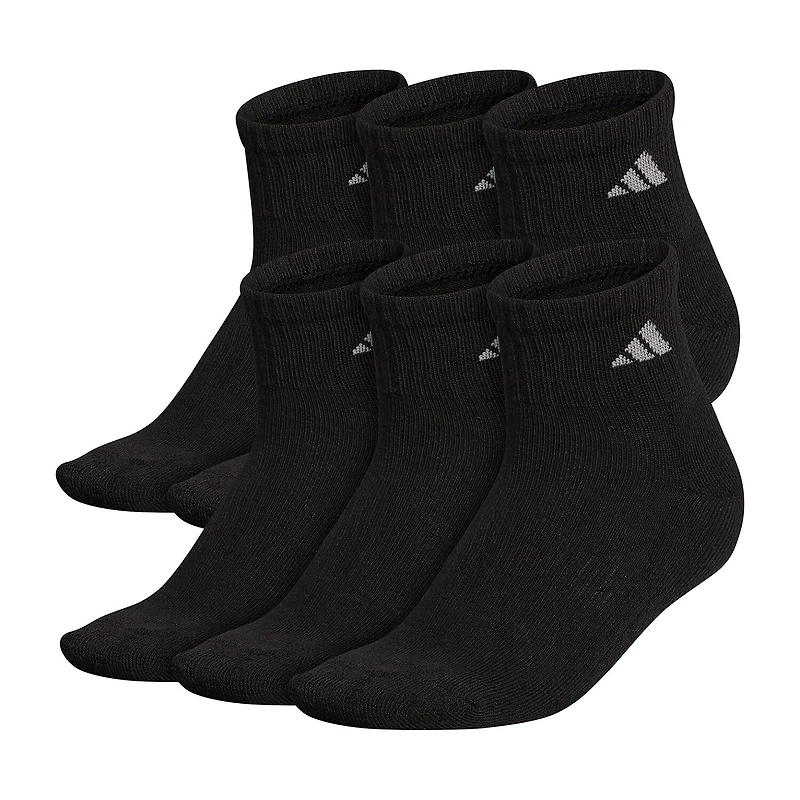 adidas Cushioned Womens 6 Pair Quarter Ankle Socks