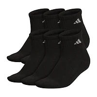adidas Cushioned Womens 6 Pair Quarter Ankle Socks