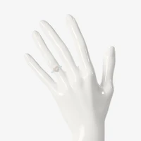Limited Quantities! Womens 1/10 CT. T.W. Natural White Diamond 10K Rose Gold Sterling Silver Heart Halo Cocktail Ring
