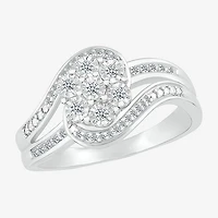 Limited Quantities! Womens 1/6 CT. T.W. Natural White Diamond Sterling Silver Cocktail Ring