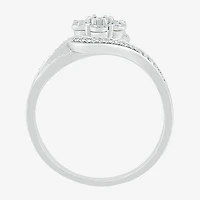 Limited Quantities! Womens 1/6 CT. T.W. Natural White Diamond Sterling Silver Cocktail Ring