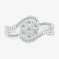 Limited Quantities! Womens 1/6 CT. T.W. Natural White Diamond Sterling Silver Cocktail Ring