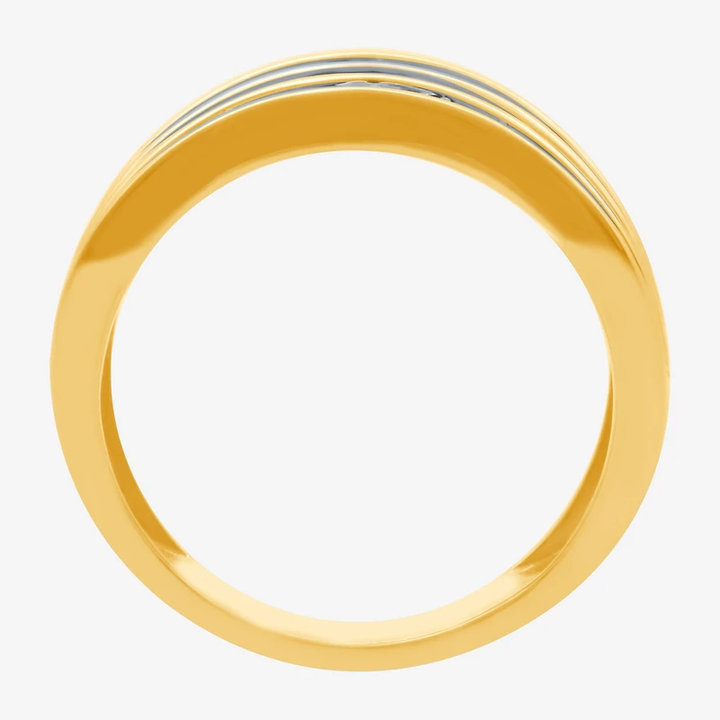 Womens 1 CT. T.W. Natural White Diamond 10K Gold Anniversary Band