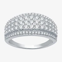 Womens 1 CT. T.W. Natural White Diamond 10K Gold Anniversary Band