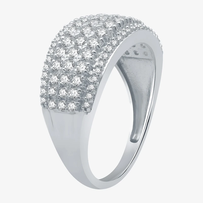 Womens 1 CT. T.W. Natural White Diamond 10K Gold Anniversary Band