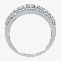 Womens 1 CT. T.W. Natural White Diamond 10K Gold Anniversary Band