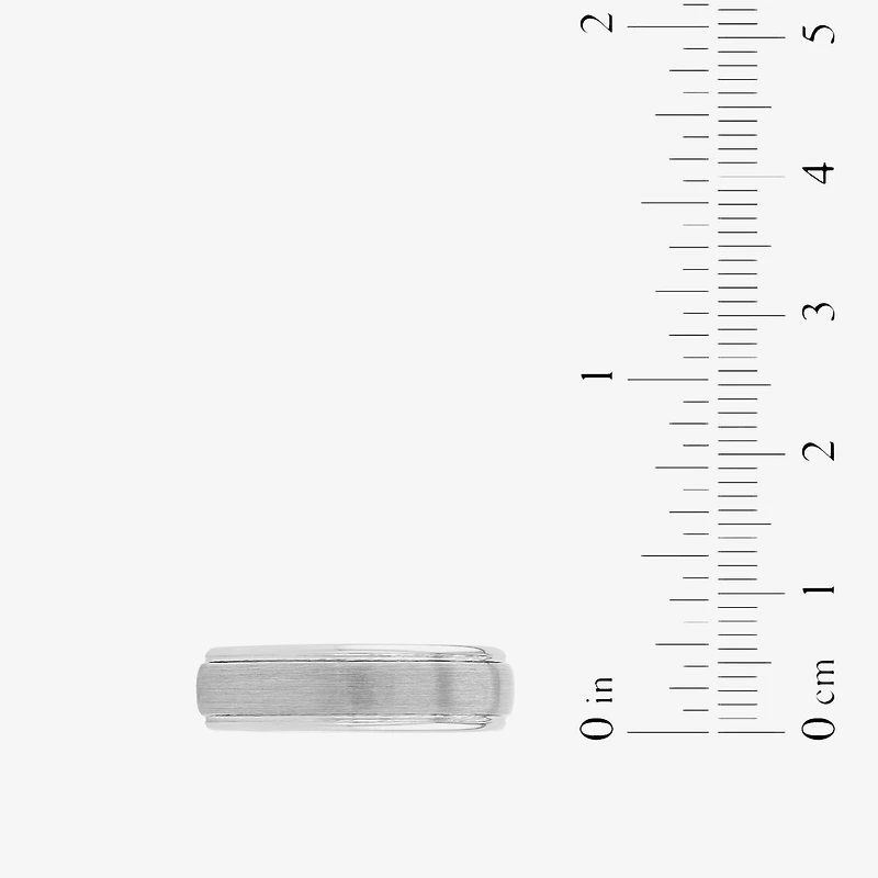 Mens 6mm Tungsten Comfort-Fit Ring
