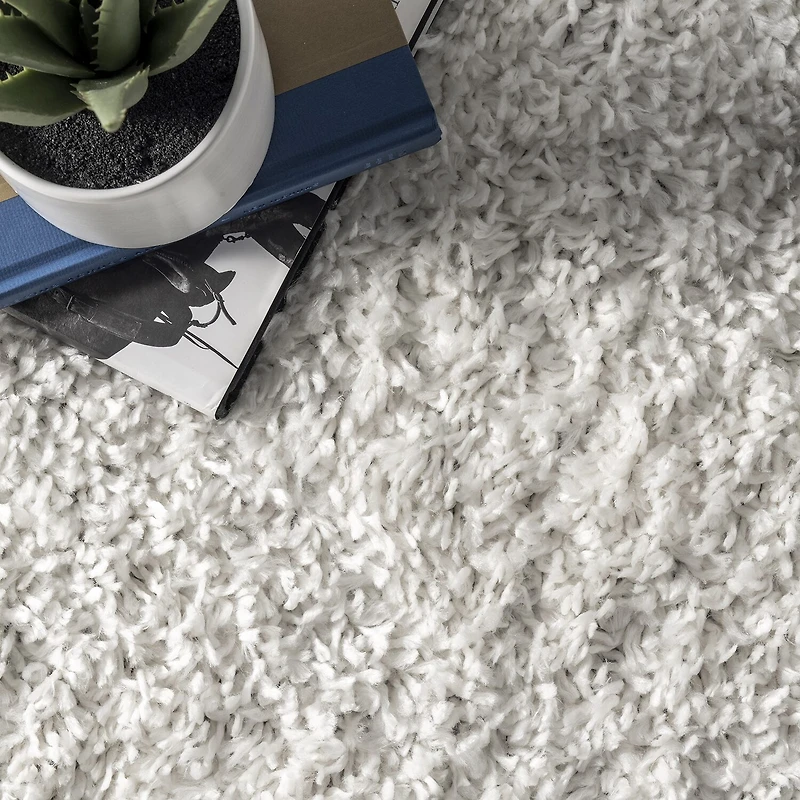 Nuloom Kara Solid Shag Indoor Rectangular Accent Rug
