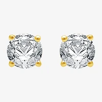 Deluxe Collection 3/4 CT. T.W. Natural White Diamond 14K Gold 4.5mm Round Stud Earrings