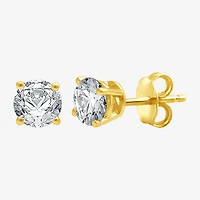 Deluxe Collection 3/4 CT. T.W. Natural White Diamond 14K Gold 4.5mm Round Stud Earrings