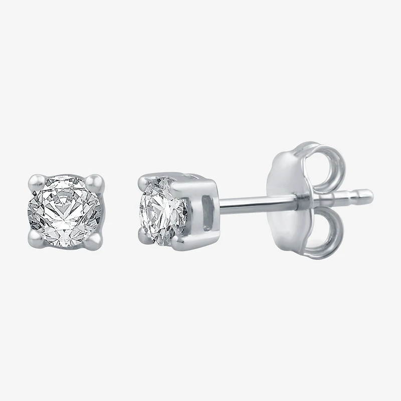 3/8 CT. T.W. Natural White Diamond 10K or 14K Gold Stud Earrings
