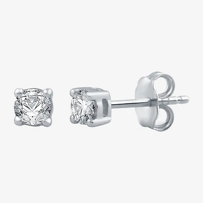 3/8 CT. T.W. Natural White Diamond 10K or 14K Gold Stud Earrings
