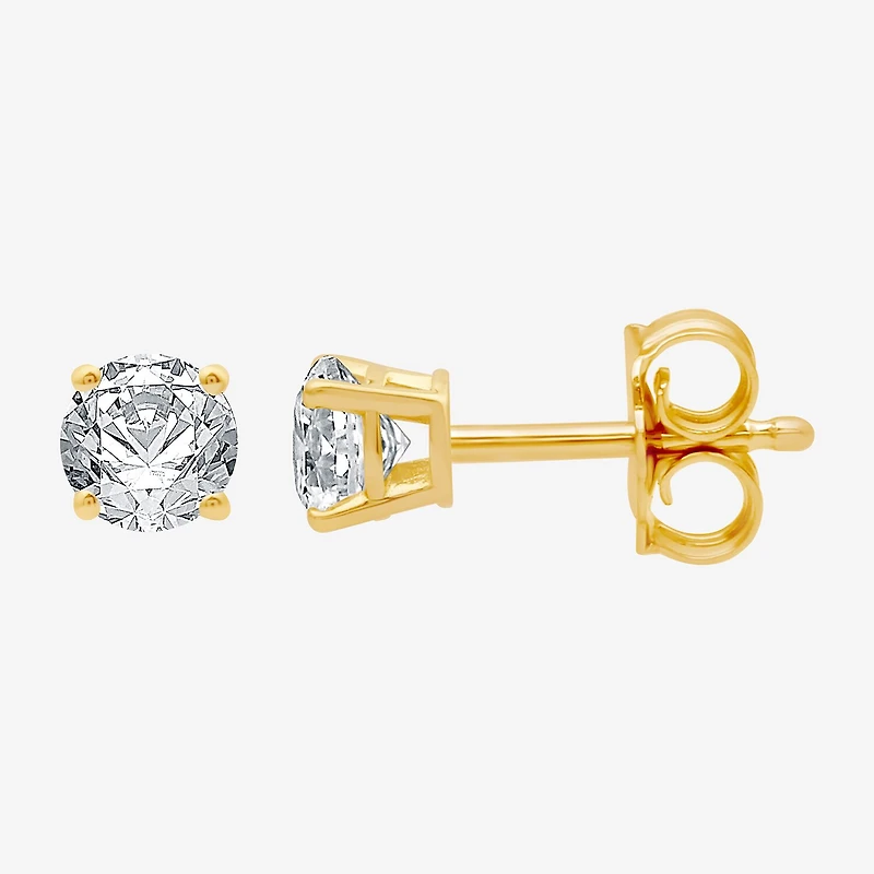 Ever Star 3/4 CT. T.W. Lab-Grown (G / SI1-SI2) Diamond 10K or 14K Gold Round Stud Earrings