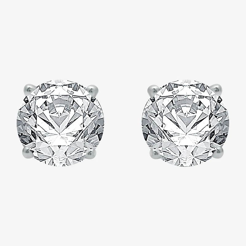 2 CT. T.W. Natural White Diamond 14K Gold 6.3mm Stud Earrings