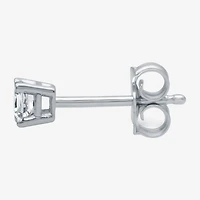 Womens 1/8 CT. Natural White Diamond 10K Gold 2.9mm Single Earring