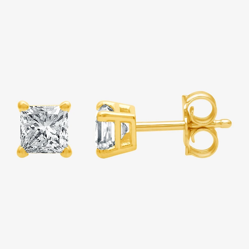 Deluxe Collection 1/2 CT.T.W. Natural Diamond 14K Gold 3.9mm Stud Earrings