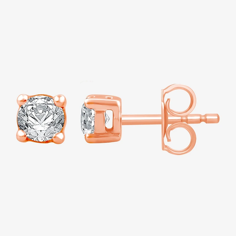 3/8 CT. T.W. Natural White Diamond 10K or 14K Gold Stud Earrings