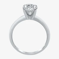Classic Collection Womens 1 1/4 CT. Natural White Diamond 10K Gold Round Solitaire Engagement Ring