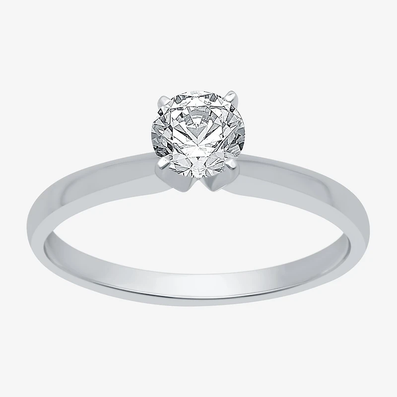 Classic Collection 1/2 CT. Lab-Grown (G / SI1-SI2) Diamond Round Solitaire Engagement Ring 10K or 14K Gold