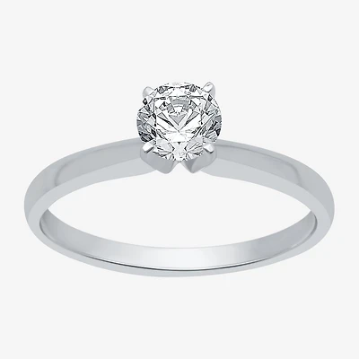 Classic Collection 1/2 CT. Lab-Grown (G / SI1-SI2) Diamond Round Solitaire Engagement Ring 10K or 14K Gold