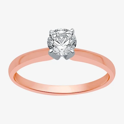 Classic Collection 1/2 CT. Natural Diamond Round Solitaire Engagement Ring 10K Gold