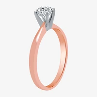 Classic Collection 1/2 CT. Natural Diamond Round Solitaire Engagement Ring 10K  Gold