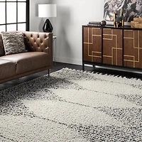 Nuloom Sqbria Striped Indoor Square Area Rug