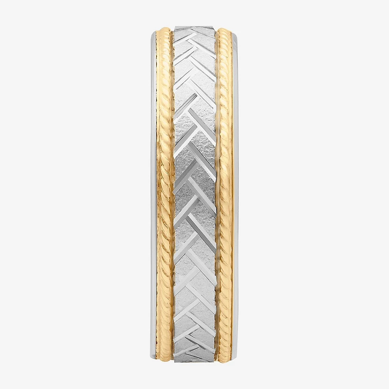 Mens 5MM Sterling Silver Wedding Band
