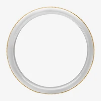 Mens 6MM Sterling Silver Wedding Band