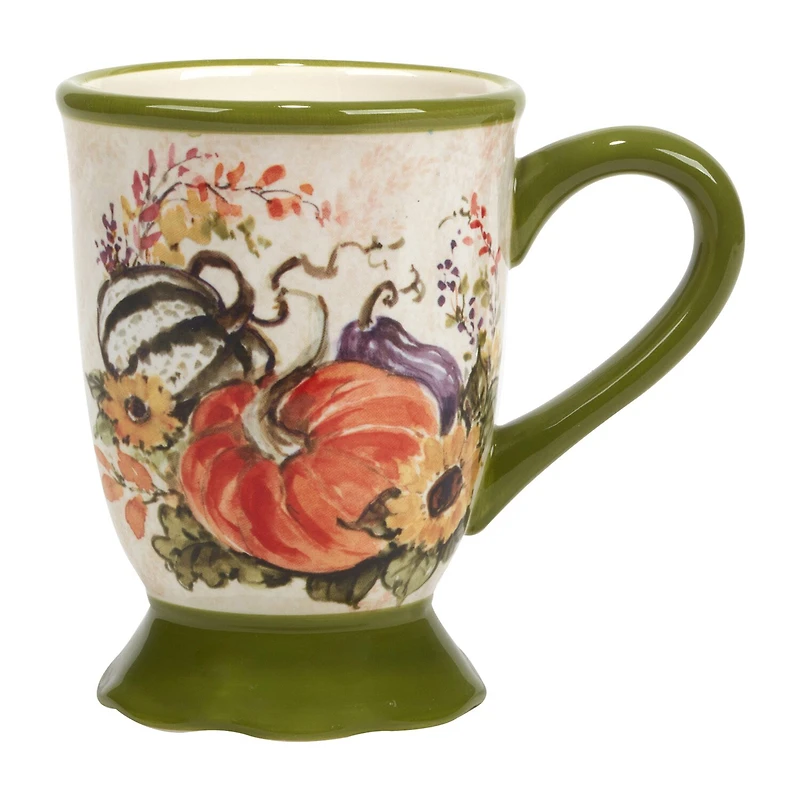 Certified International Harvest Morning 4-pc. Holiday Coffee Mug