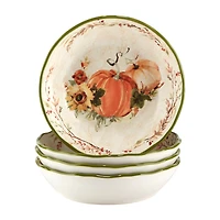 Certified International Harvest Morning 4-pc. Earthenware Soup Bowl