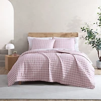 City Scene Grid Quilt Set