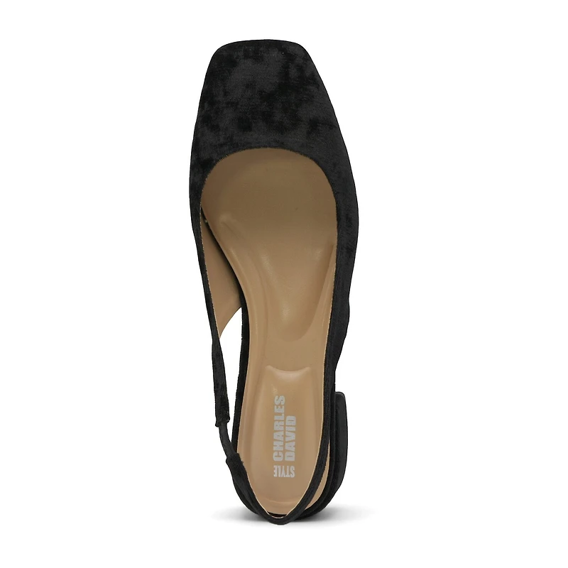 Style Charles Zalo Womens Square Closed Toe Slip-On Shoe