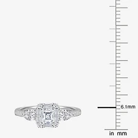 Love Lives Forever (G-H / Vs2-Si1) Womens 3/4 CT. T.W. Lab Grown White Diamond 10K Gold Side Stone 3-Stone Engagement Ring