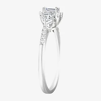 Love Lives Forever (G-H / Vs2-Si1) Womens 3/4 CT. T.W. Lab Grown White Diamond 10K Gold Side Stone 3-Stone Engagement Ring