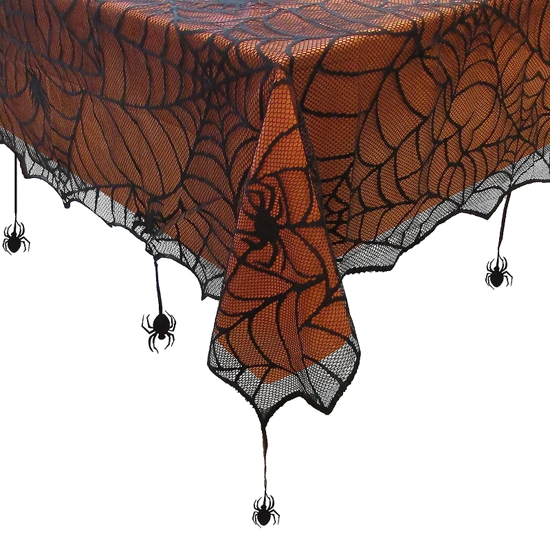 Elrene Home Fashions Crawling Halloween Tablecloth, 60"x84"