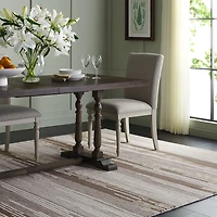 Martha Stewart Edna Stripe Hand Tufted 6' X 6' Indoor Square Area Rug