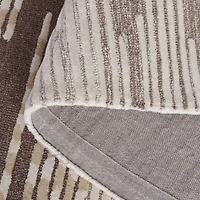 Martha Stewart Edna Stripe Hand Tufted 6' X 6' Indoor Square Area Rug