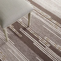 Martha Stewart Edna Stripe Hand Tufted 6' X 6' Indoor Square Area Rug
