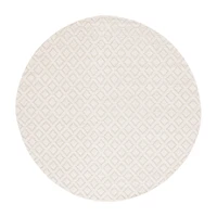 Martha Stewart Lyla Geometric Woven 6' X 6' Indoor Round Area Rug
