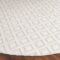 Martha Stewart Lyla Geometric Woven 6' X 6' Indoor Round Area Rug