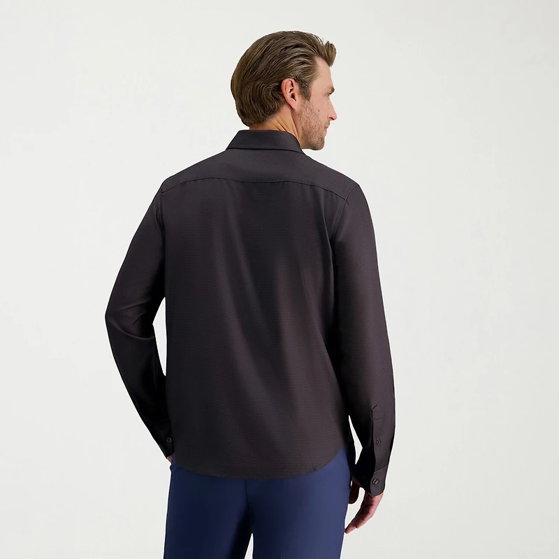 Haggar Performance Mens Long Sleeve Regular Fit Button-Down Shirt