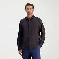 Haggar Performance Mens Long Sleeve Regular Fit Button-Down Shirt